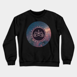 Galaxy Nebula Hearts Lotus & Infinity-Beautiful Universe Crewneck Sweatshirt